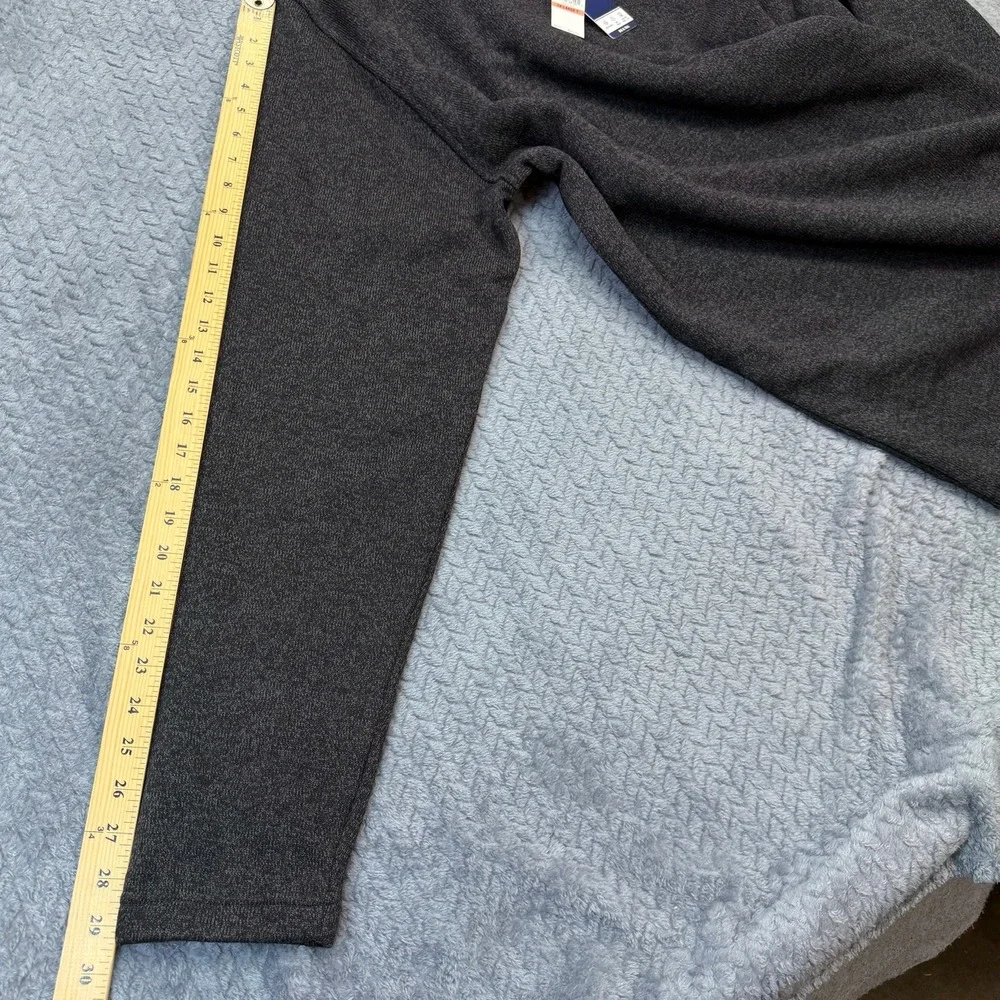 IZOD Quarter Zip Pullover Mens 3XLT Black Heather Big & Tall Soft Sweater NWT